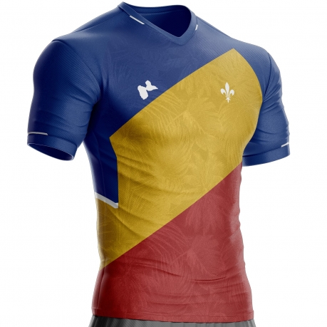 Guadeloupe football jersey GD-64 to support unitif.com