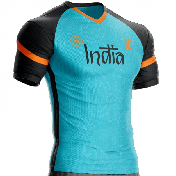 Indien-Fußballtrikot ID-023 für Fans unitif.com