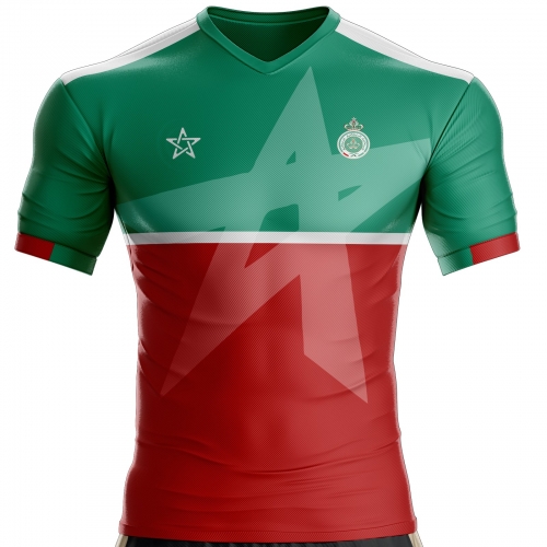 Morocco football jersey for supporter model PX-665 unitif.com