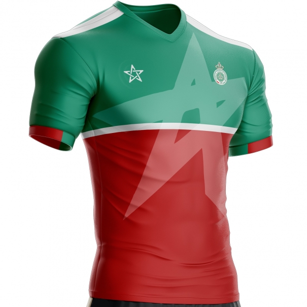 Maglia da calcio per tifosi del Marocco modello PX-665 unitif.com
