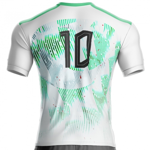Algeria white football jersey GQS-02 to support unitif.com