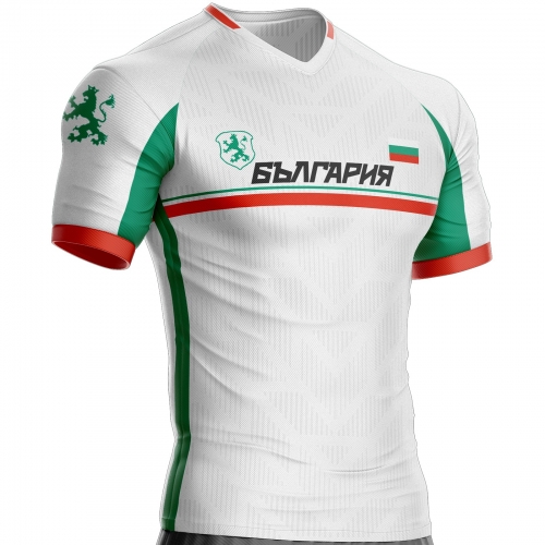 Maglia da calcio bulgara Leone bulgaro BLG-473 unitif.com