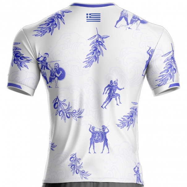 Camiseta de fútbol de Grecia Tierra de los Dioses GR-734 unitif.com