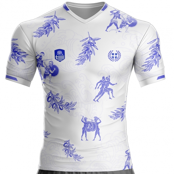 Camiseta de fútbol de Grecia Tierra de los Dioses GR-734 unitif.com