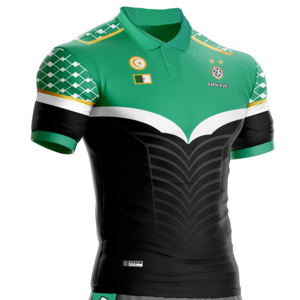 Maillot Algérie supporter Champion d'Afrique noir