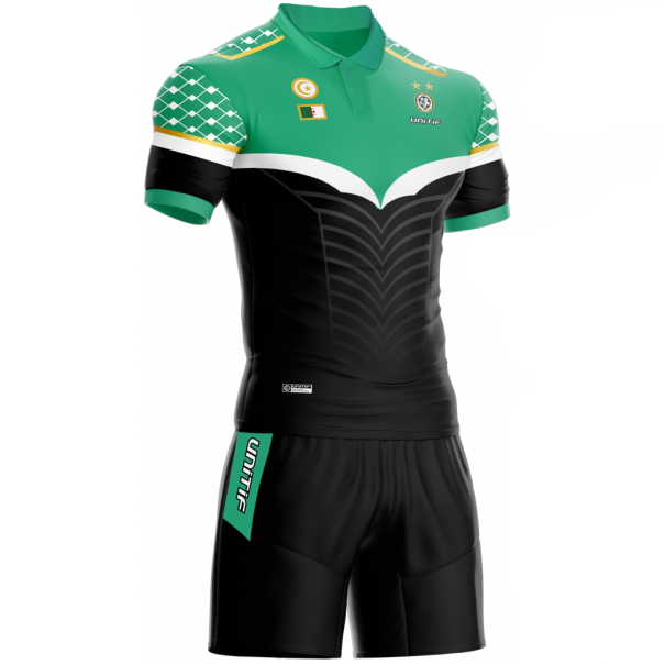 Algerije zwarte jersey set in verzamelbox unitif.com