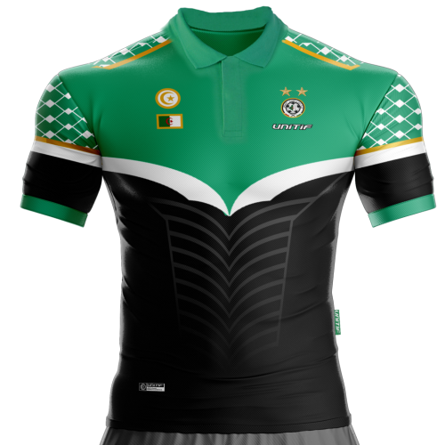 Algerije zwarte jersey set in verzamelbox Unitif.com