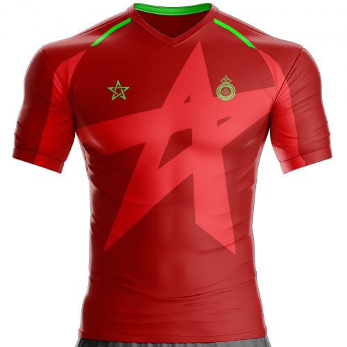 Marokko fodboldtrøje til supporter model MX-522 unitif.com