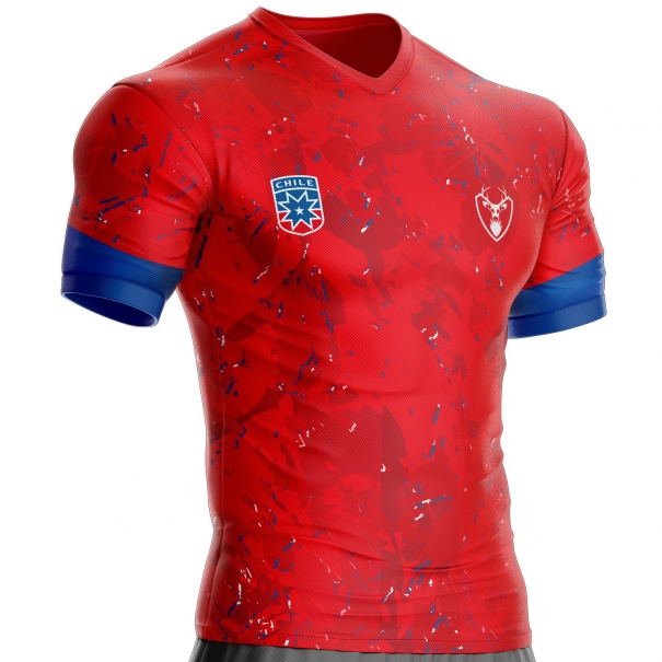 Chile football jersey CH-428 unitif.com