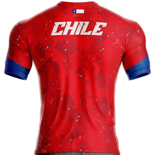 Chile football jersey CH-428 unitif.com