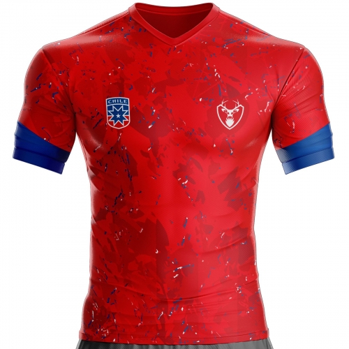 Chile football jersey CH-428 unitif.com