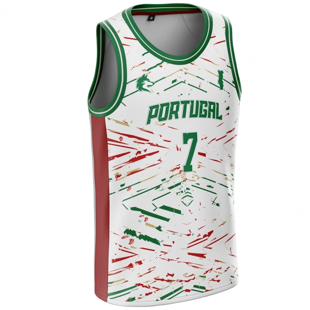 Portugal basketball jersey PT-61 unitif.com