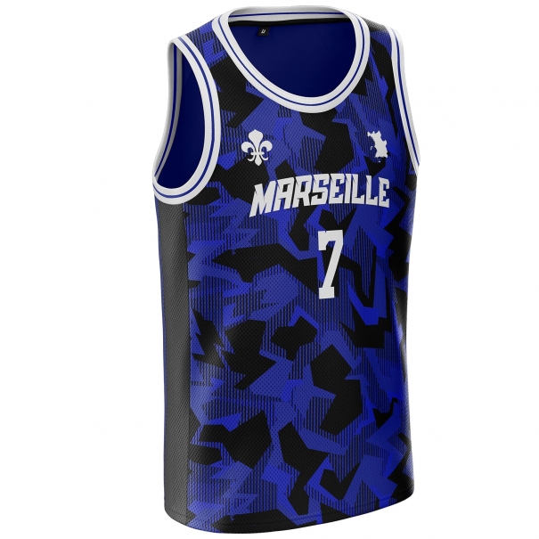 Marseille basketball jersey MS-39 unitif.com