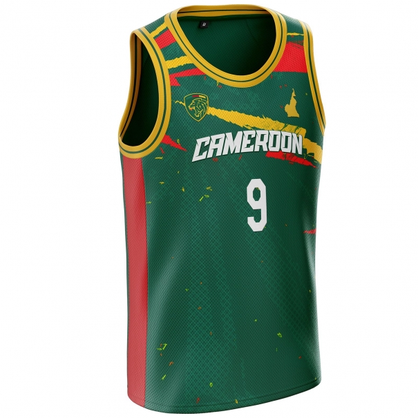 Cameroon basketball jersey CM-68 unitif.com