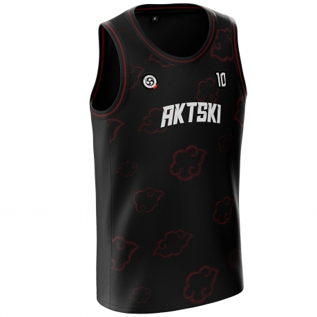 Camiseta de baloncesto japonesa AK-42 Moon roja unitif.com