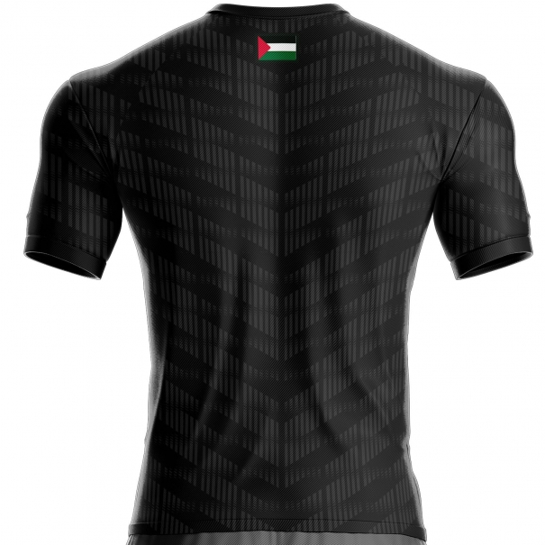 Camiseta de fútbol palestina negra PL-132 Jet Black unitif.com