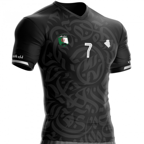 Algeria soccer jersey AG-75 for black supporter unitif.com