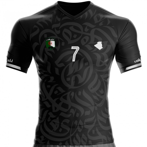 Algeria soccer jersey AG-75 for black supporter unitif.com