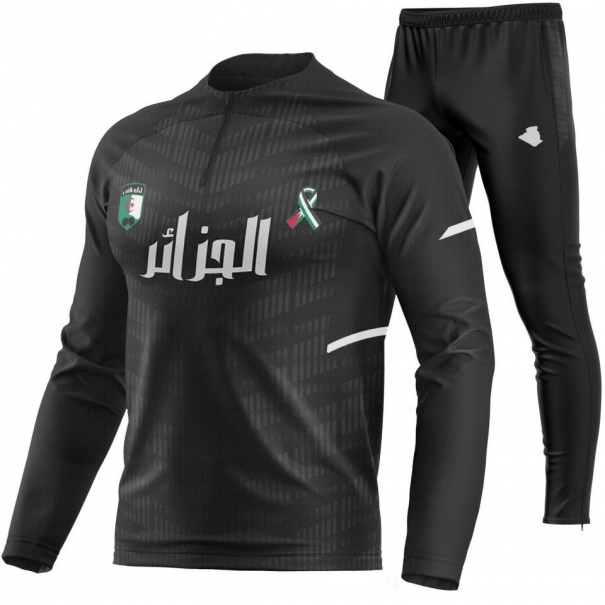 Algeria Palestine football tracksuit AF-PL-71 Jet Black unitif.com