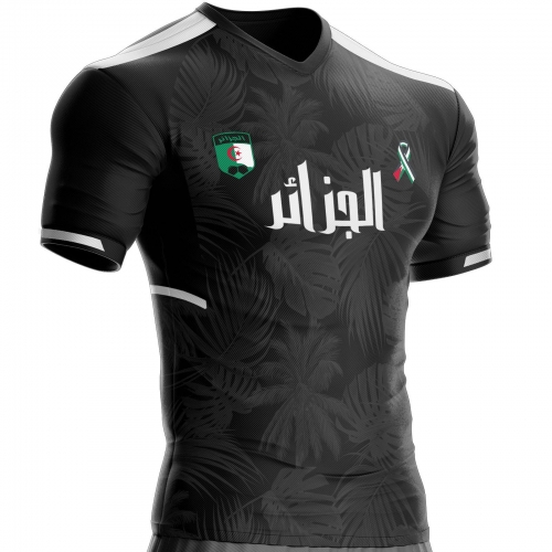 Algeria Palestine football jersey AG-PL-7 black unitif.com