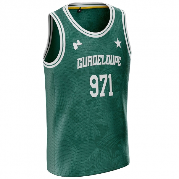 Guadeloupe basketball jersey GD-971 unitif.com