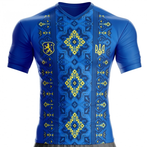 Ukraina fotbollströja UKR-525 för supportrar unitif.com