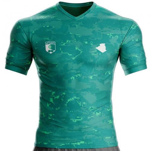 Algeria white football jersey GQS-02 to support unitif.com