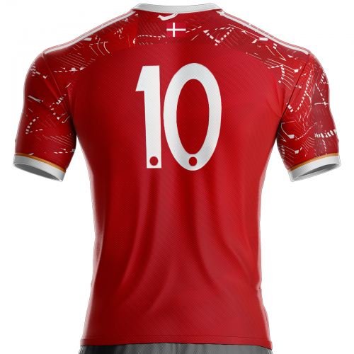 Camiseta de fútbol de Dinamarca DK-44 para seguidores Unitif.com