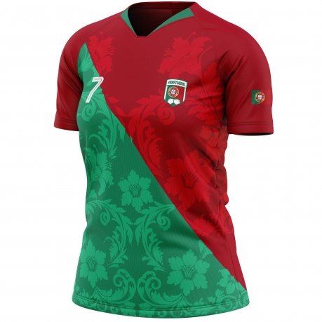 Camiseta de fútbol femenina Portugal PT-88 unitif.com