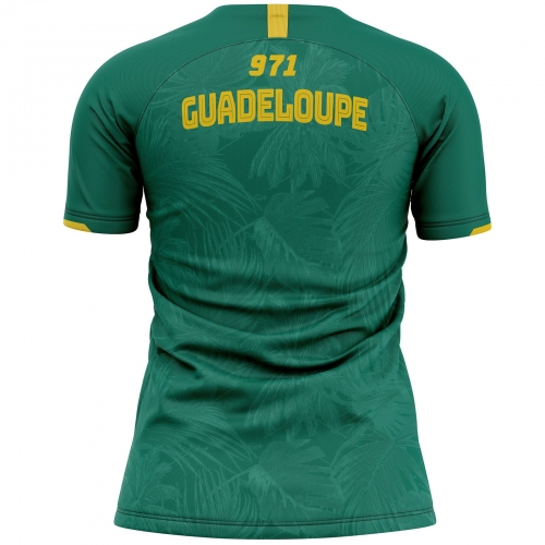 Guadeloupe women's football jersey GD-971 to support unitif.com