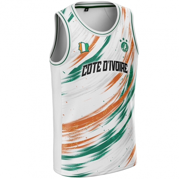 Ivory Coast basketball jersey CI-14 unitif.com