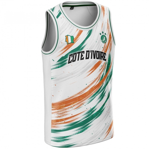 Ivory Coast basketball jersey CI-14 unitif.com