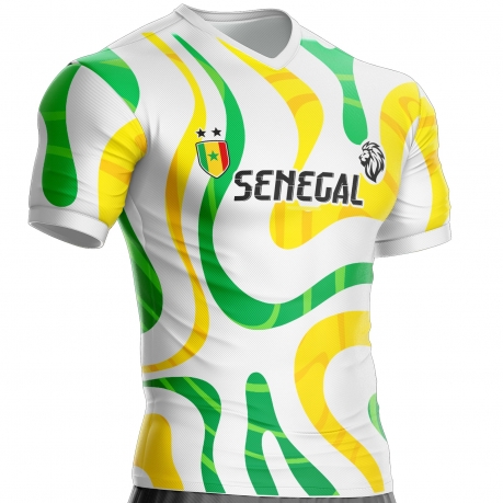 Maglia da calcio Senegal SNG-66 personalizzabile unitif.com