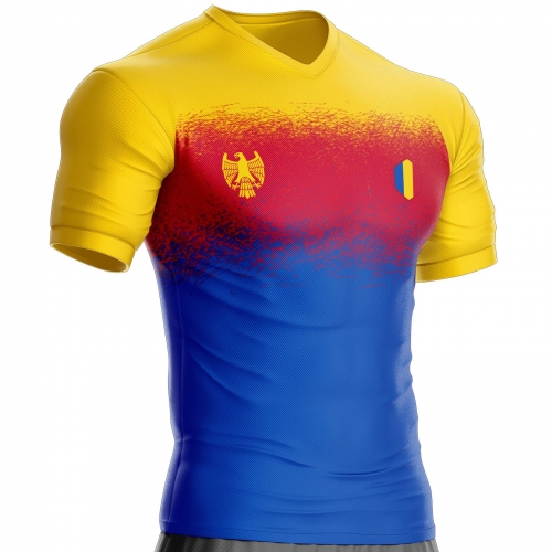 Maglia da calcio Romania RM-74 personalizzabile unitif.com