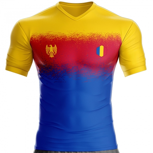 Maillot Roumanie football RM-74 personnalisable unitif.com