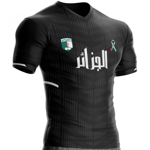 Algeria Palestine football jersey AG-PL-7 black unitif.com