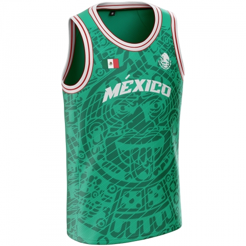 Mexico basketball jersey MX-375 unitif.com