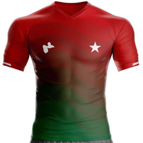 Guadeloupe vintage football jersey GP-655 unitif.com
