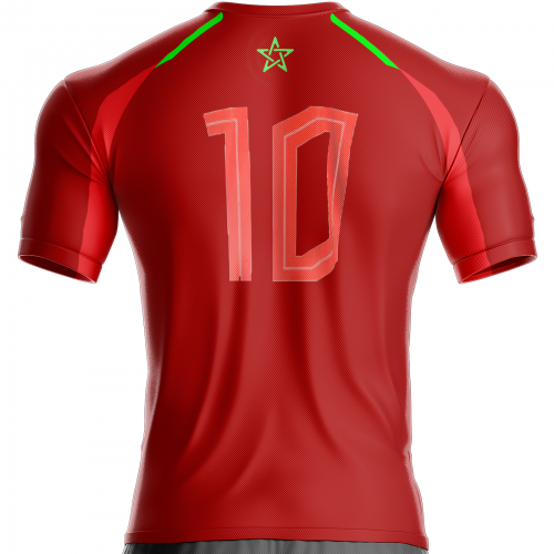 Morocco football shirt for supporter model MX-522 unitif.com