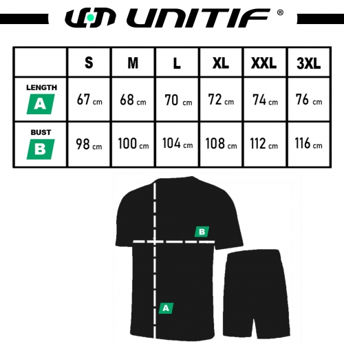 Set van wit T-shirt en korte broek TS-03 unitif.com