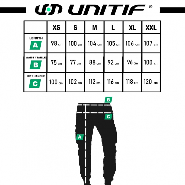 Schwarze CG-50 Cargohose unitif.com