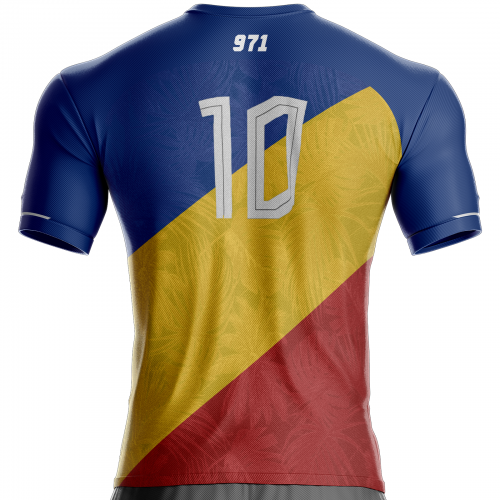 Guadeloupe voetbalshirt GD-64 ter ondersteuning unitif.com