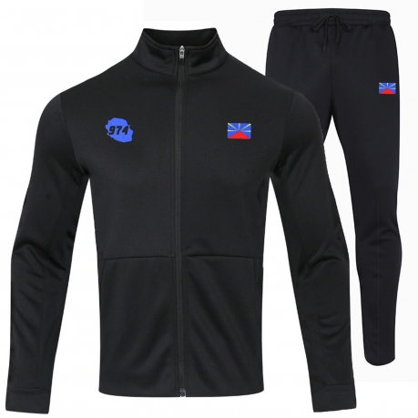 La Réunion RN-974 tracksuit, black jacket and pants unitif.com