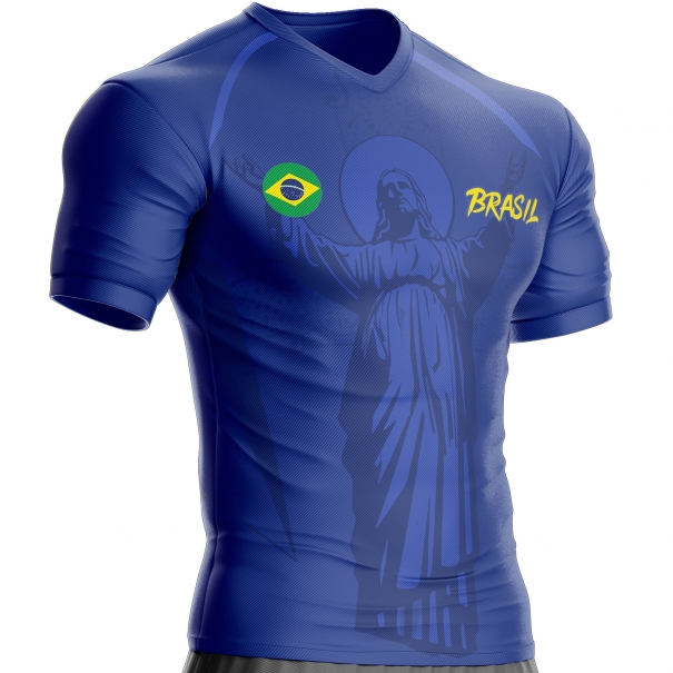 Brazilië voetbalshirt Jezus Christus de Verlosser Special Edition unitif.com