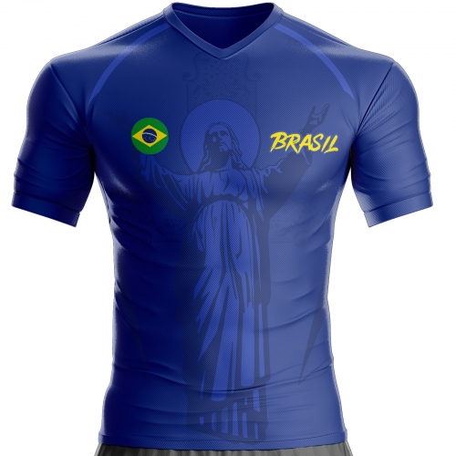 Maglia da calcio brasiliana Gesù Cristo Redentore Edizione speciale unitif.com