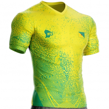 Guyana-Fußballtrikot 973 B-77 zur Unterstützung unitif.com