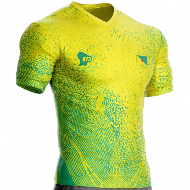 Guyana fotbollströja 973 B-77 att stödja unitif.com