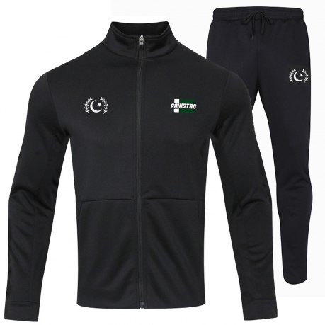Pakistan PK-44 Trainingsanzug Jacke und Hose schwarz unitif.com