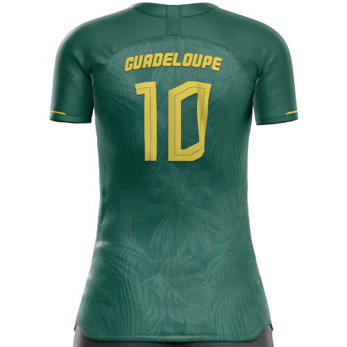 Guadeloupe Frauen-Fußballtrikot GD-971 zur Unterstützung unitif.com
