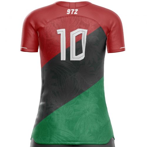 Camiseta de fútbol de mujer de Martinica MT-972 para apoyar unitif.com